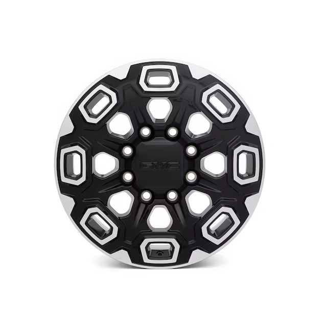 20x8.5-Inch Multi-Spoke Wheel in Gloss Black with Machined Accents