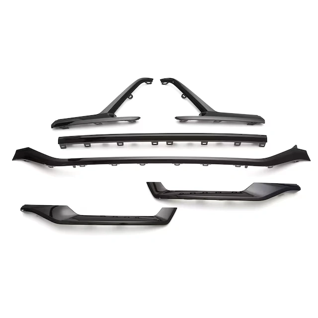 Front and Rear Fascia Applique in Gloss Black