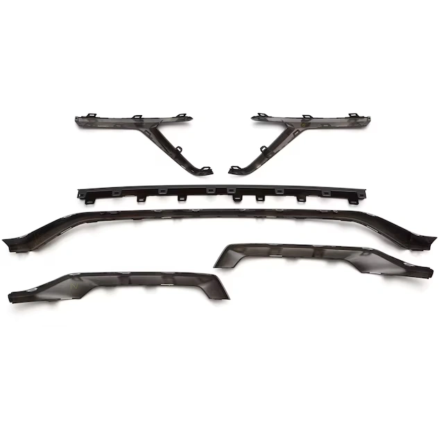 Front and Rear Fascia Applique in Gloss Black