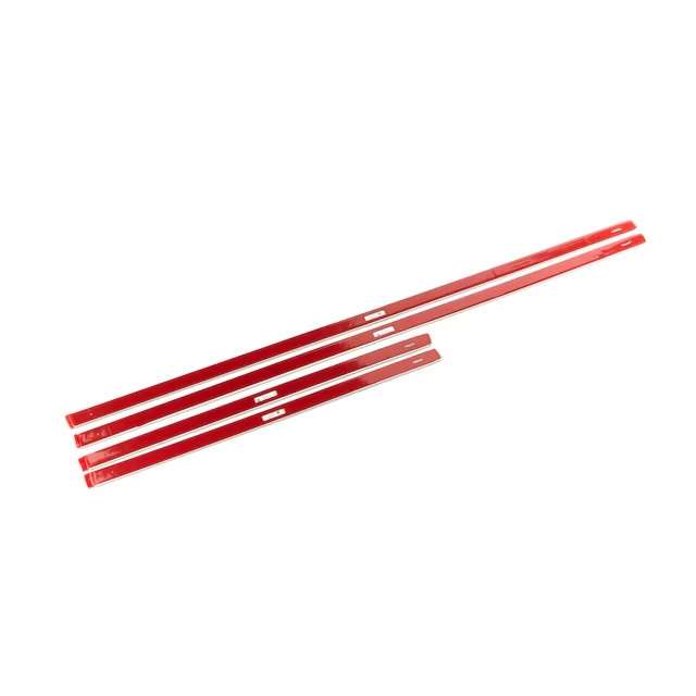 Front and Rear Smooth Door Moldings in White Diamond