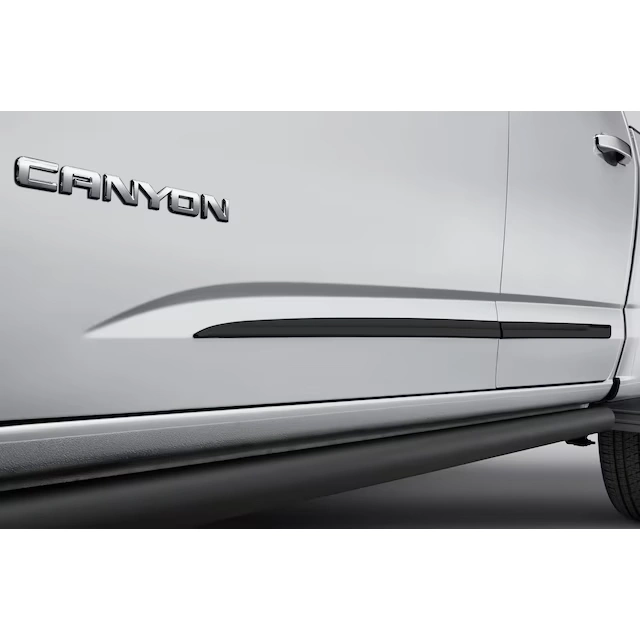 Extended Cab Door Moldings in Black