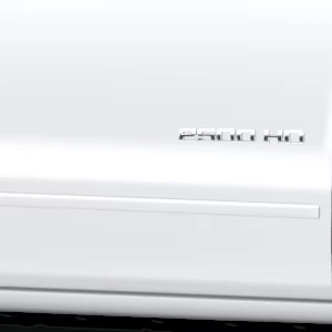 Crew Cab Door Moldings in Summit White