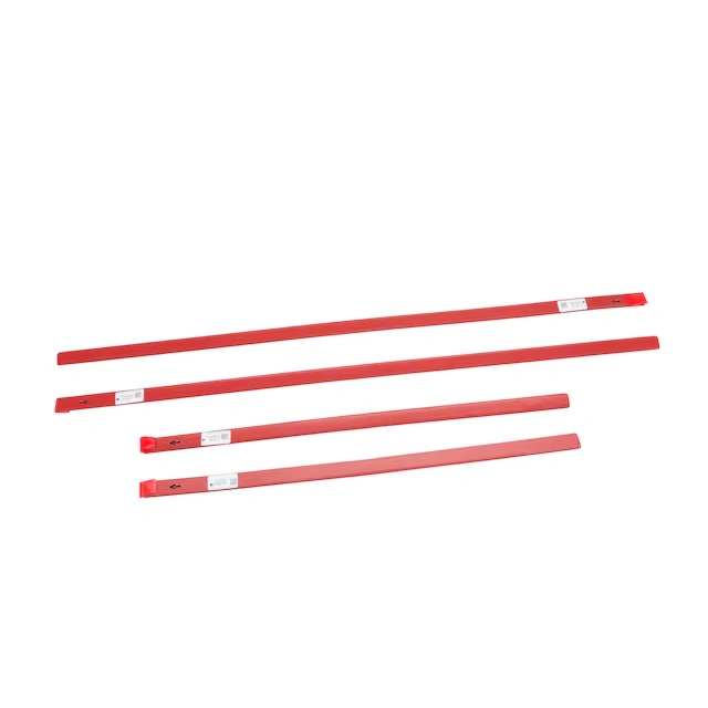 Double Cab Door Moldings in Cardinal Red