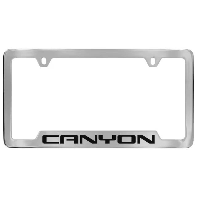 License Plate Frame by Baron & Baron® in Chrome with Canyon Script - Associated Accessories