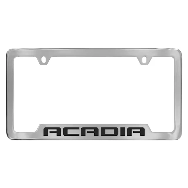 License Plate Frame by Baron & Baron® in Chrome with Acadia Script - Associated Accessories