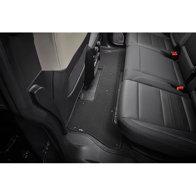 First- and Second-Row Premium Carpeted Floor Mat Inserts in Jet Black