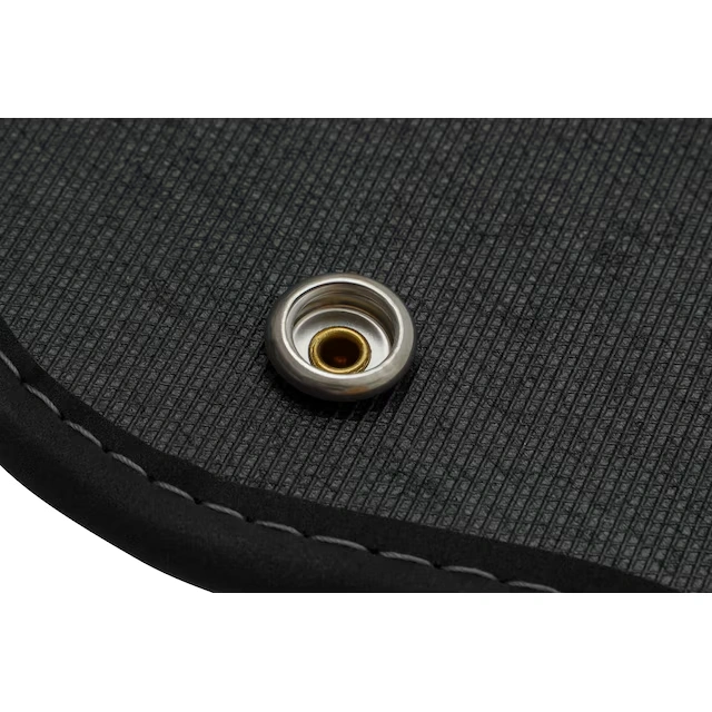 First- and Second-Row Premium Carpeted Floor Mat Inserts in Jet Black
