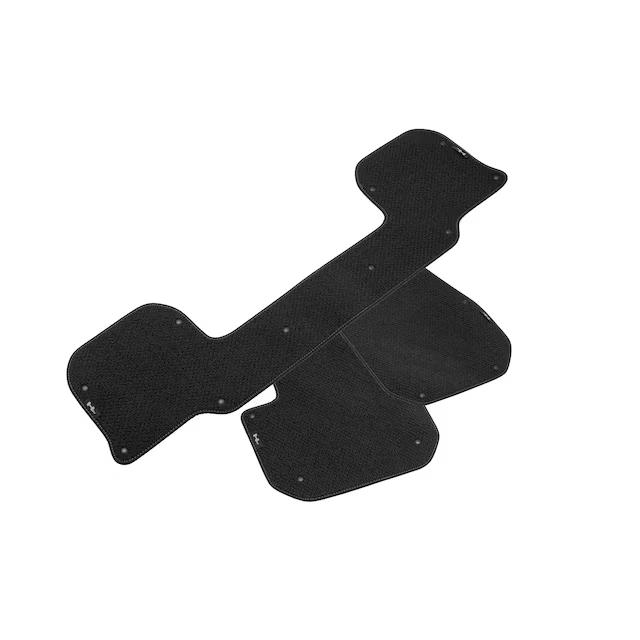 First- and Second-Row Premium Carpeted Floor Mat Inserts in Jet Black