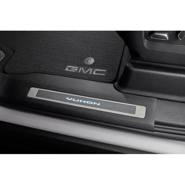 Illuminated Front and Rear Door Sill Plates with Yukon Script