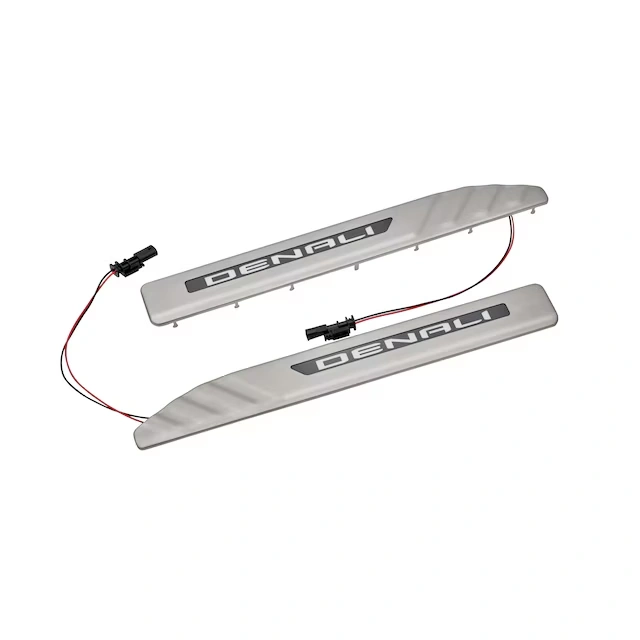 Illuminated Front Door Sill Plates with Denali Script 3 Illuminated Front Door Sill Plates with Denali Script