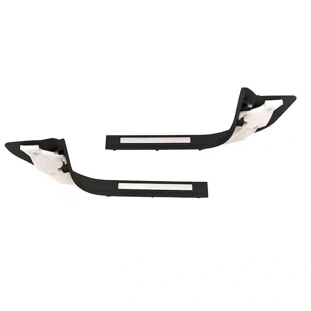 Door Sill Plates in Stainless Steel with Jet Black Surround and GMC Logo 4 Door Sill Plates in Stainless Steel with Jet Black Surround and GMC Logo