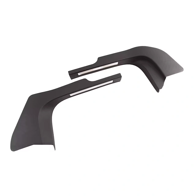 Front Door Sill Plates in Stainless Steel with Jet Black Surround and GMC Logo 3 Front Door Sill Plates in Stainless Steel with Jet Black Surround and GMC Logo