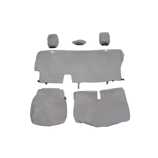 Protective Rear Split-Folding Bench Seat Covers with Carhartt Logo