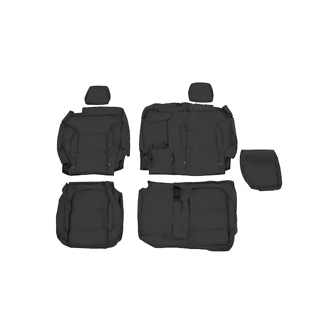Second-Row Bench Seat Cover Set in Jet Black