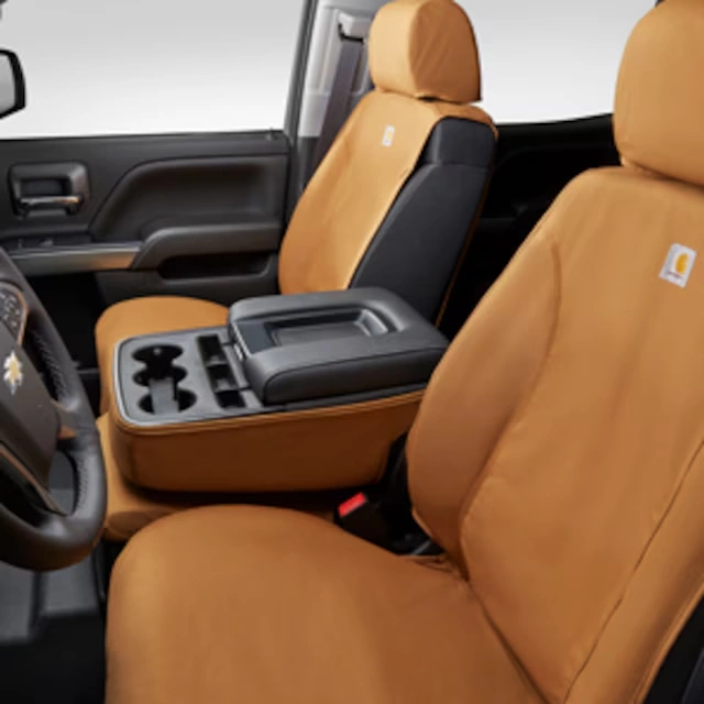 Carhartt® Crew Cab Front Seat Cover Package in Brown