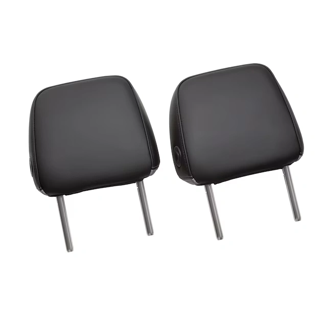 Leather Headrest in Medium Ash Gray