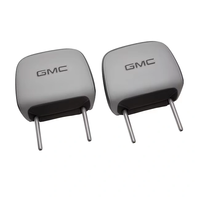 Leather Headrest in Medium Ash Gray