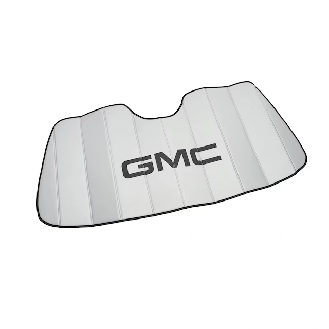 Front Sunshade Package in Silver with Black GMC Logo