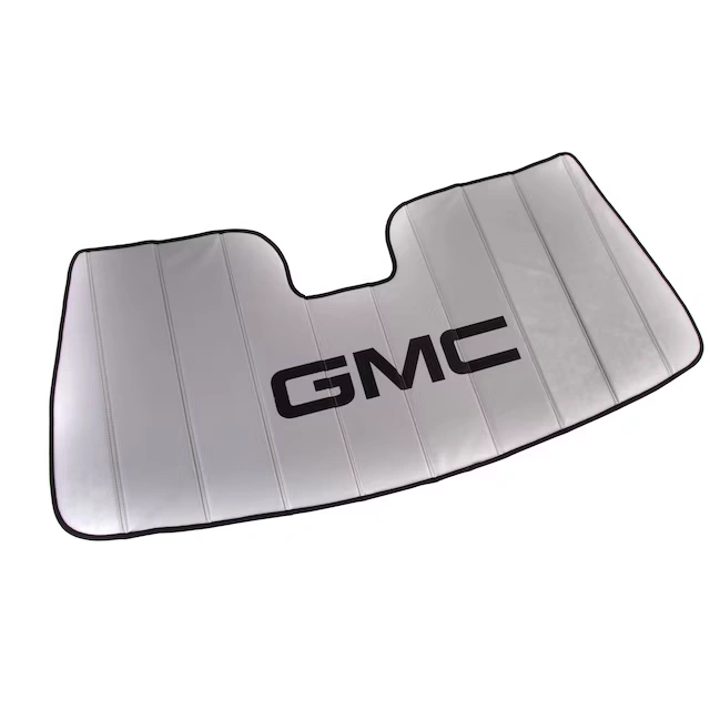 Front Sunshade Package in Silver with Black GMC Logo for Vehicles with Lane Departure 3 Front Sunshade Package in Silver with Black GMC Logo for Vehicles with Lane Departure