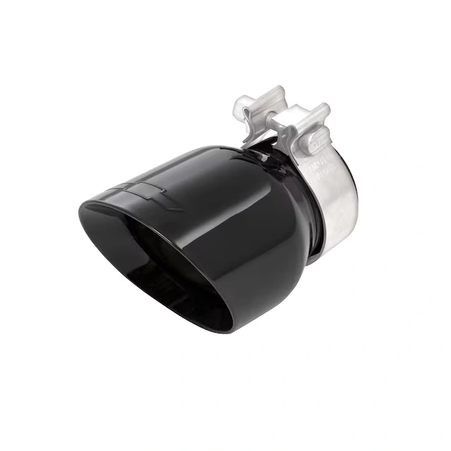 3.6L or 5.3L Black Chrome Single-Outlet Exhaust Tip with Bowtie Logo