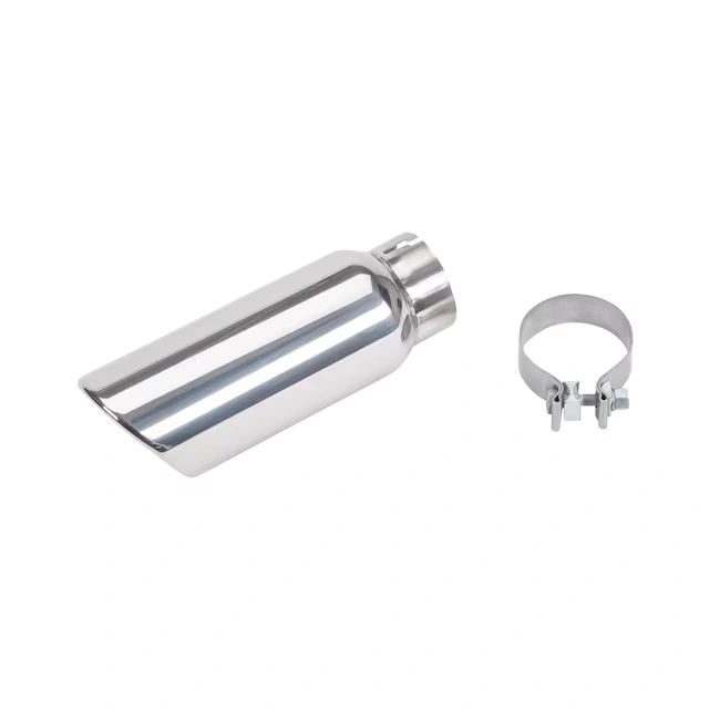 6.2L Polished Stainless Steel Single Outlet Exhaust Tip