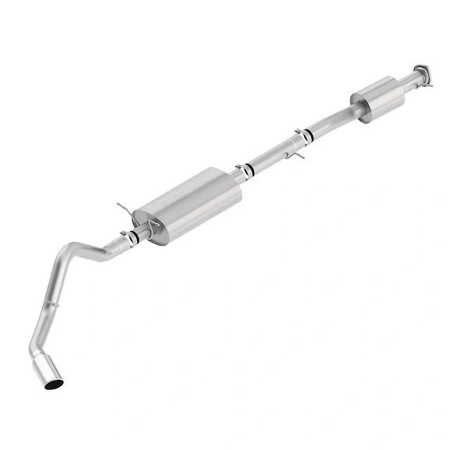 6.6L Gas Cat-Back Exhaust Upgrade System with Single Chrome Tip for Long Wheel Base Models by Borla® - Associated Accessories