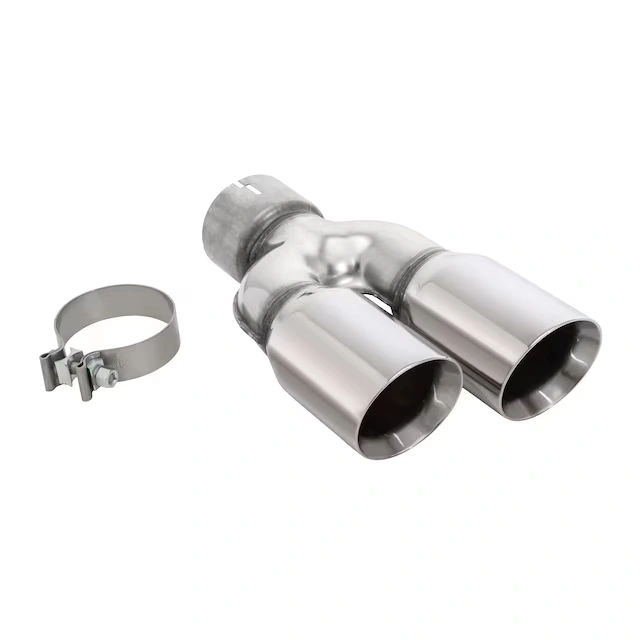 6.6L Polished Stainless Steel Dual-Outlet Exhaust Tip