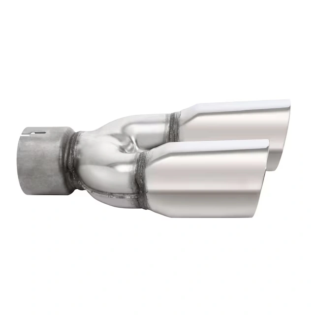 6.6L Polished Stainless Steel Dual-Outlet Exhaust Tip