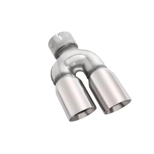 6.6L Polished Stainless Steel Dual-Outlet Exhaust Tip