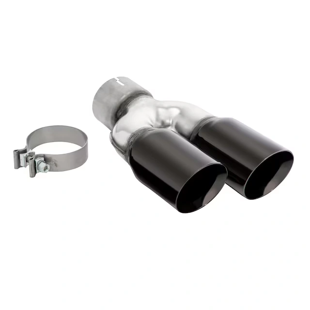 6.6L Black Chrome Dual-Outlet Exhaust Tip