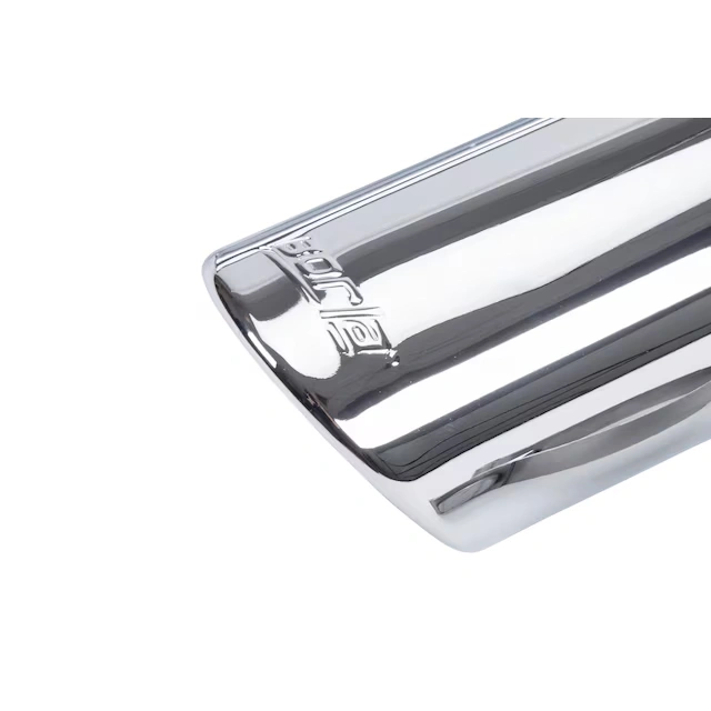 Bright Chrome Dual Exit Exhaust Tip Set by Borla® - Associated Accessories