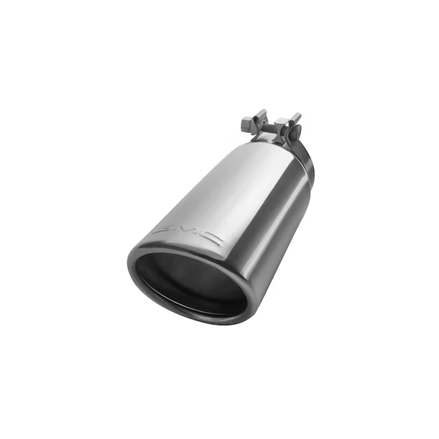 2.7L Polished Stainless Steel Single Outlet Exhaust Tip with GMC Logo