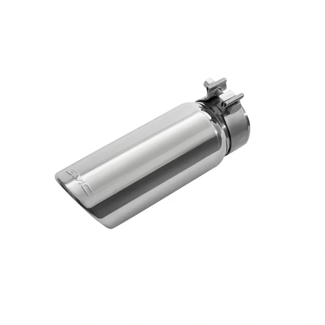 2.7L Polished Stainless Steel Single Outlet Exhaust Tip with GMC Logo