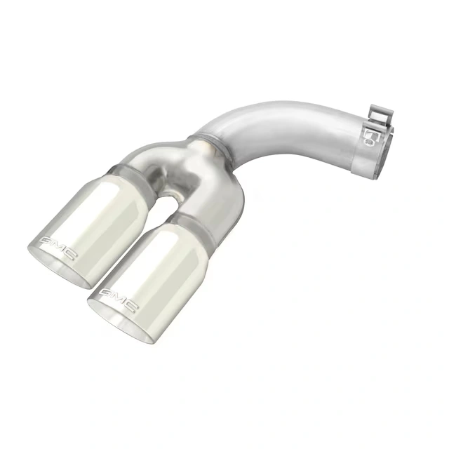 4.3L or 5.3L Polished Stainless Steel Dual-Outlet Exhaust Tip with GMC Logo