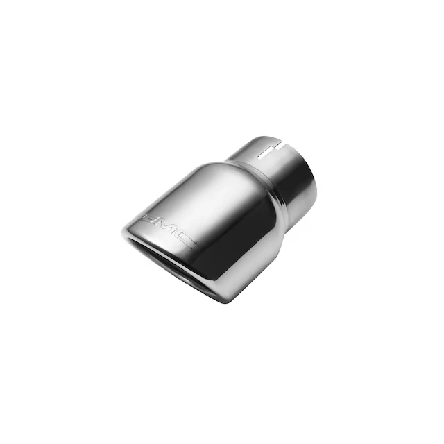 2.7L Polished Stainless Steel Single Outlet Exhaust Tip with GMC Logo