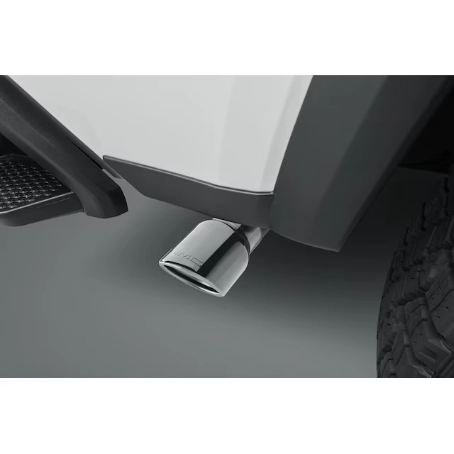 2.7L Polished Stainless Steel Single Outlet Exhaust Tip with GMC Logo