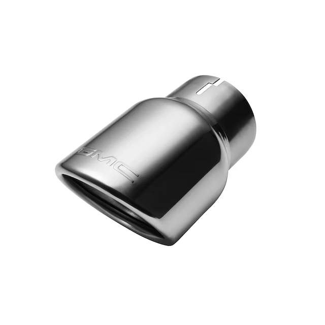 2.7L Polished Stainless Steel Single Outlet Exhaust Tip with GMC Logo