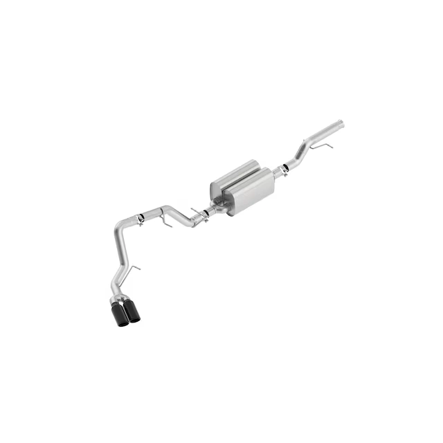 5.3L Cat-Back Dual Exhaust Upgrade System with Black Chrome Tips by Borla® - Associated Accessories