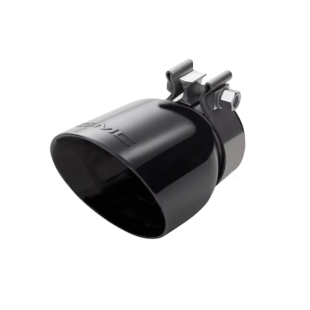 3.6L or 5.3L Black Chrome Single-Outlet Exhaust Tip with GMC Logo