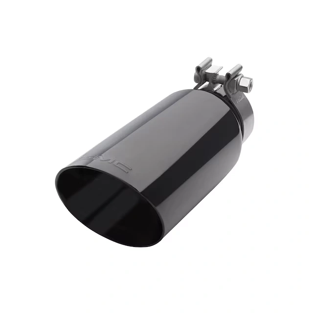 4.3L or 5.3L Black Chrome Single-Outlet Exhaust Tip with GMC Logo