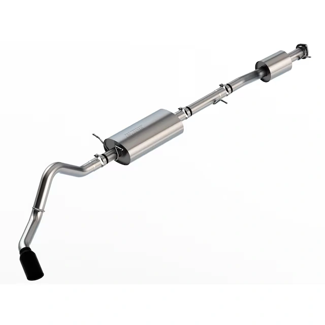 6.6L Gas Cat-Back Exhaust Upgrade System with Single Black Chrome Tip for Long Wheel Base Models by Borla® - Associated Accessories