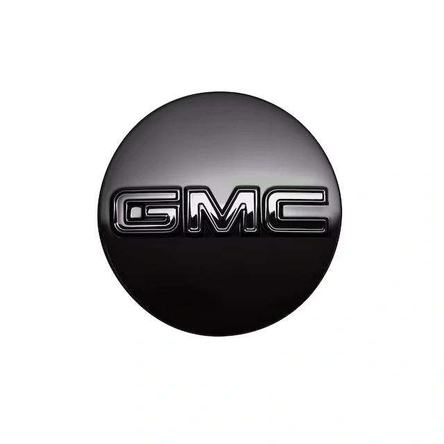 Center Cap in Black with Black GMC Logo