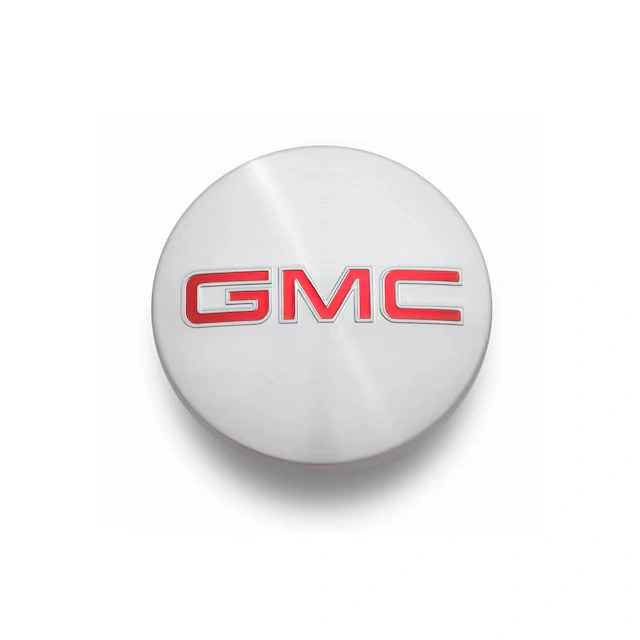 Center Cap in Brushed Aluminum with GMC Logo