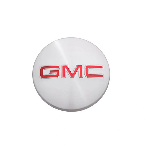 Center Cap in Brushed Aluminum with GMC Logo