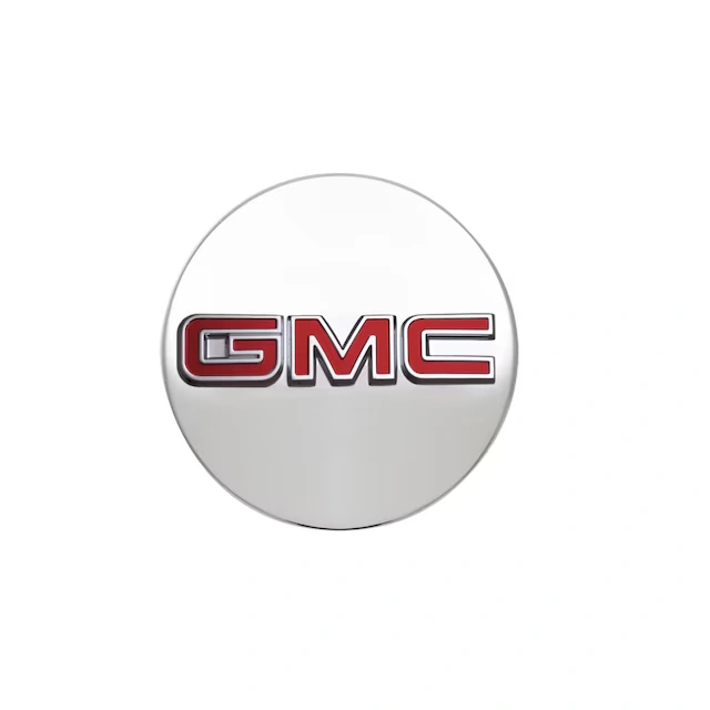 Center Cap in Brushed Aluminum with GMC Logo