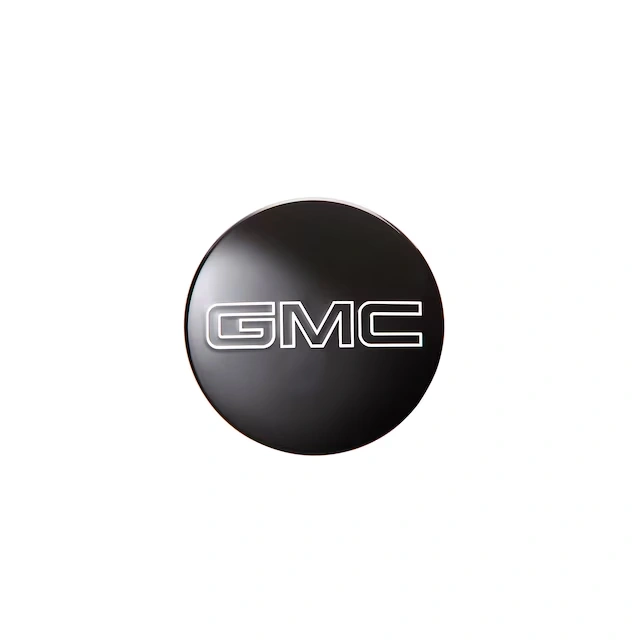Center Cap in Black with Black GMC Logo