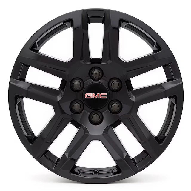 20x9-Inch Aluminum 5-Split-Spoke Wheel in High Gloss Black