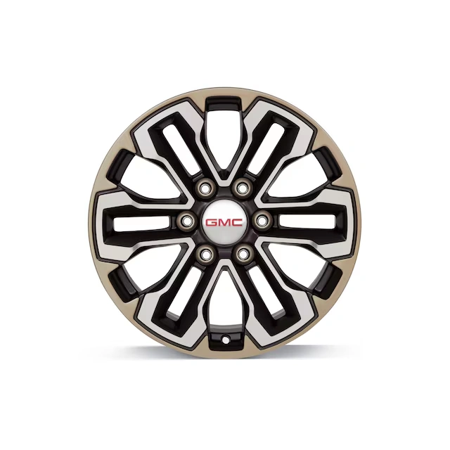 18x8.5-Inch Aluminum Multi-Spoke Wheel in Satin Graphite with Gold Oxide Finish and Machined Face