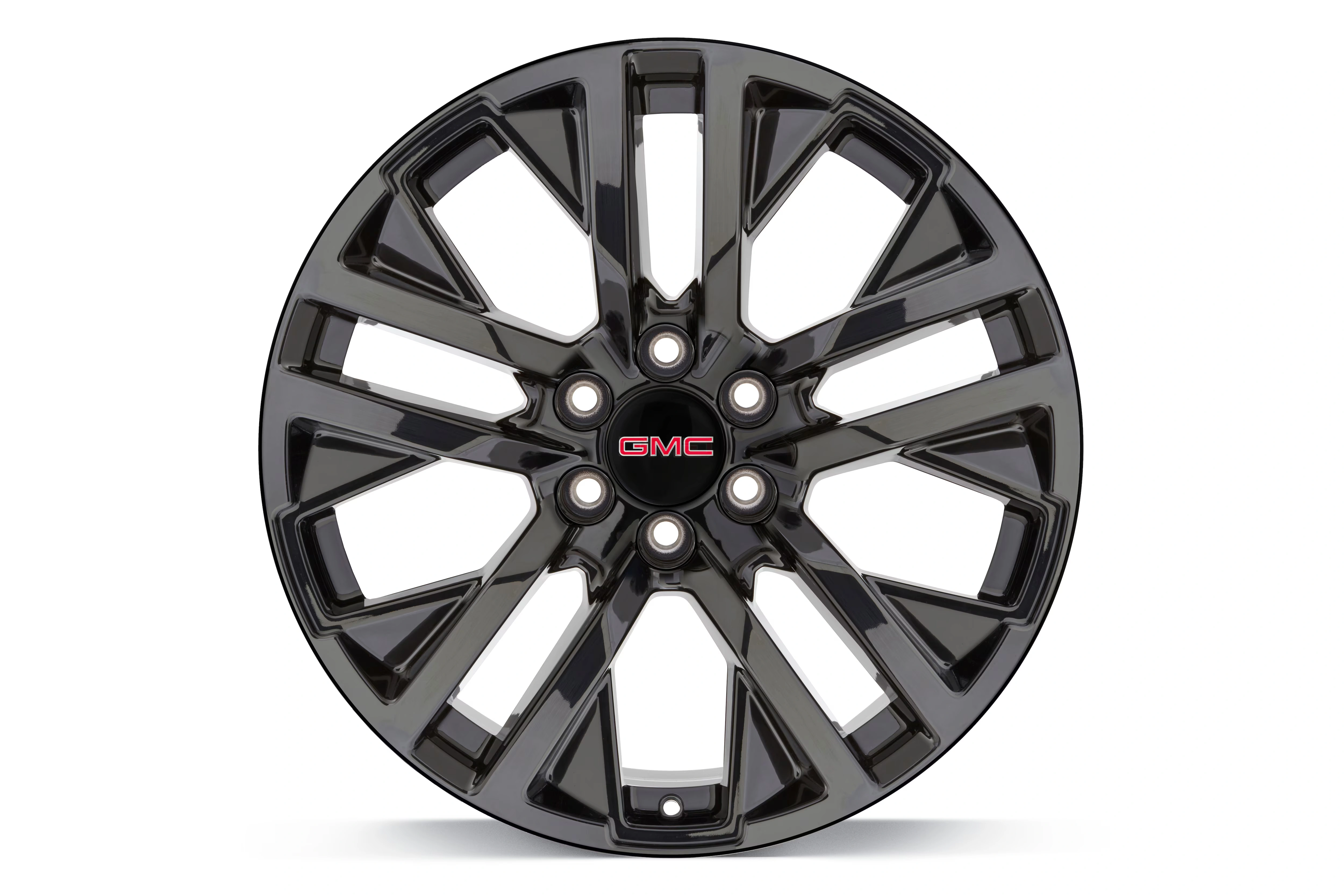 22x9-Inch Aluminum 5-Split-Spoke Wheel in High Gloss Black