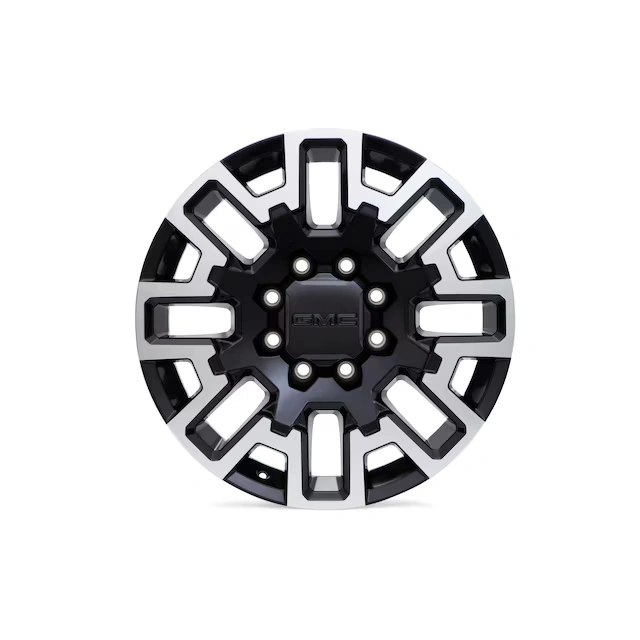 22x8.5-Inch Aluminum Multi-Spoke Wheel in High Gloss Black with Machined Face
